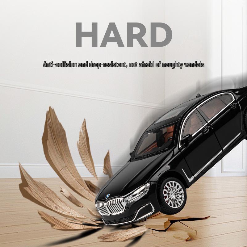 1:24 Bao 760LI Alloy Car Model with Pull Back Action, Sound & Light - Children's Toy & Indoor Ornament, TikTok-Recommended.