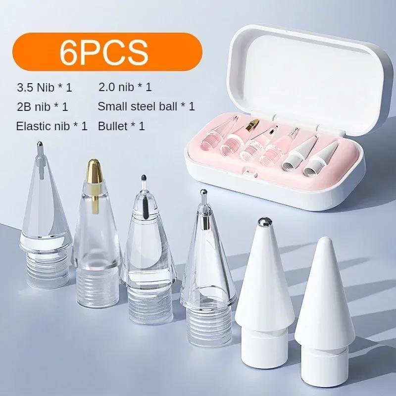 Replaceable Pencil Tips For Apple Pencil 1 2 3 Soft Silicone Protective Cap Touch Screen Stylus Pen Nibs For IPencil 1st 2nd Gen