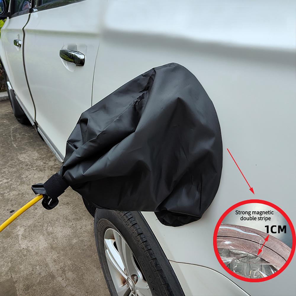 1PCS Car Charging Port Cover Charging Port Rain Cover Magnetic Adhesion Car Charging Port Outdoor Car Charging Accessories
