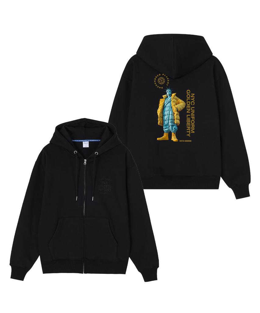 Ohpxgoodd4 B Golden Liberty No. 2 Fleece-Lined Zip-Up Hoodie