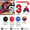 149pcs Kids Birthday Red Blue Balloons Garland Arch Kit For Party Decors Age 1-9 Spiderman 3D Marvel Foil Balloons Air Globos