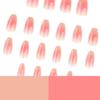 Xiaohongshu Simple Blush Press-On Short Ballet Nails for Autumn/Winter