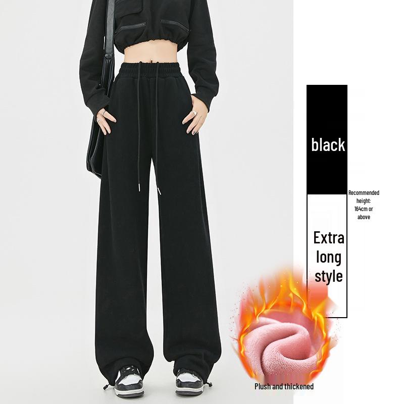Women's High Waist Wide-Leg Sweatpants: 2025 American Spring/Autumn Style Joggers
