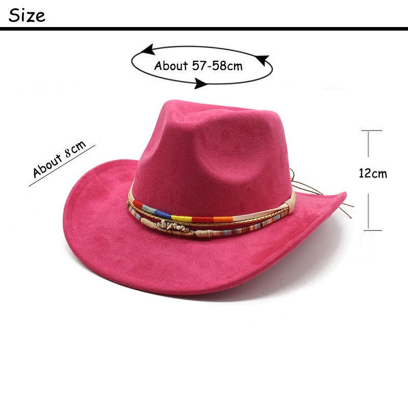 Women's Men's Retro Jazz Classic Suede Denim Hat Wide Edge Western Wide Edge Sun Hats