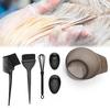 Pędzel do farbowania włosów Odcień włosów Salon Miska do mieszania Antypoślizgowe narzędzie do farbowania włosów(czarny )
