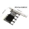 20Gbps PCI-E 4X 1 na 4 USB 3.0 r pro Těžbu Miner Multiplikátor Rozšiřující Karta Stolní Počítač nabídka Adaptér