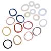 18pcs Spiral Hair Ties Band Kit Traceless Girl High Elasticity Rope Telephone Wire for Ponytail