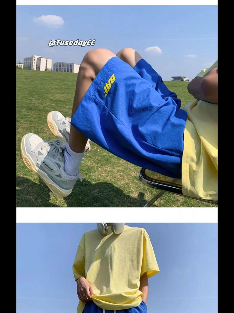 Dopaminowy Róż Unisex Szybkoschnące Szorty Sportowe Casual o Średniej Długości