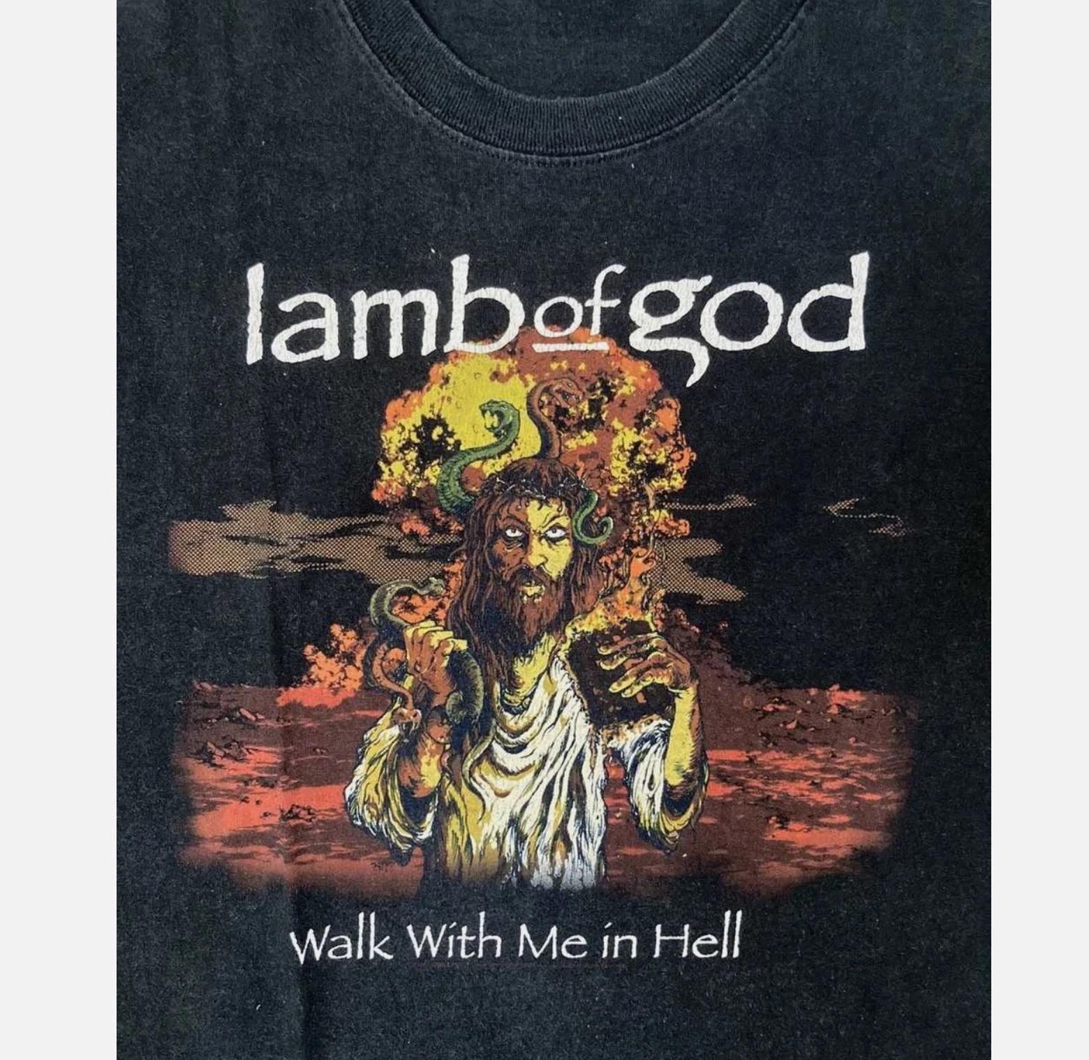 Lamb of God Band Walk With Me In Hell Unisex Adult T-Shirt 4XL