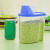Cereal Storage Box with Lid Measuring Cup Plastic 1.9/2.5L Food Storage Dispenser for Cereals