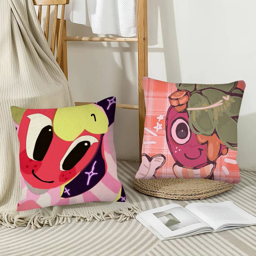 1 pezzo Federa per Cuscino Sprout D-Dandys W-World Federa Quadrata alla Moda Camera da Letto Divano Stanza Decorazione Ins Tempo Libero