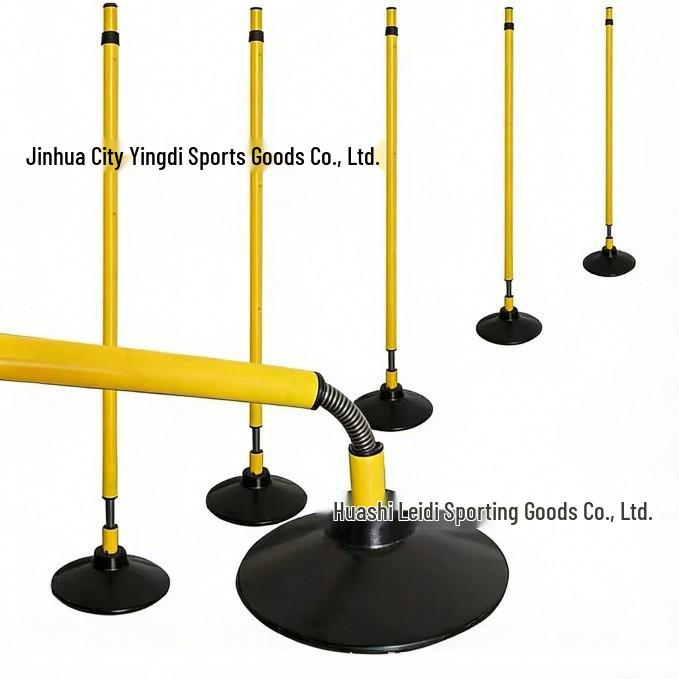 

Roly-Poly Basketball & Football Training Slalom Pole for Middle School Exams 1 Telescopic Spring Rod + 1kg Rubber Base жёлтый