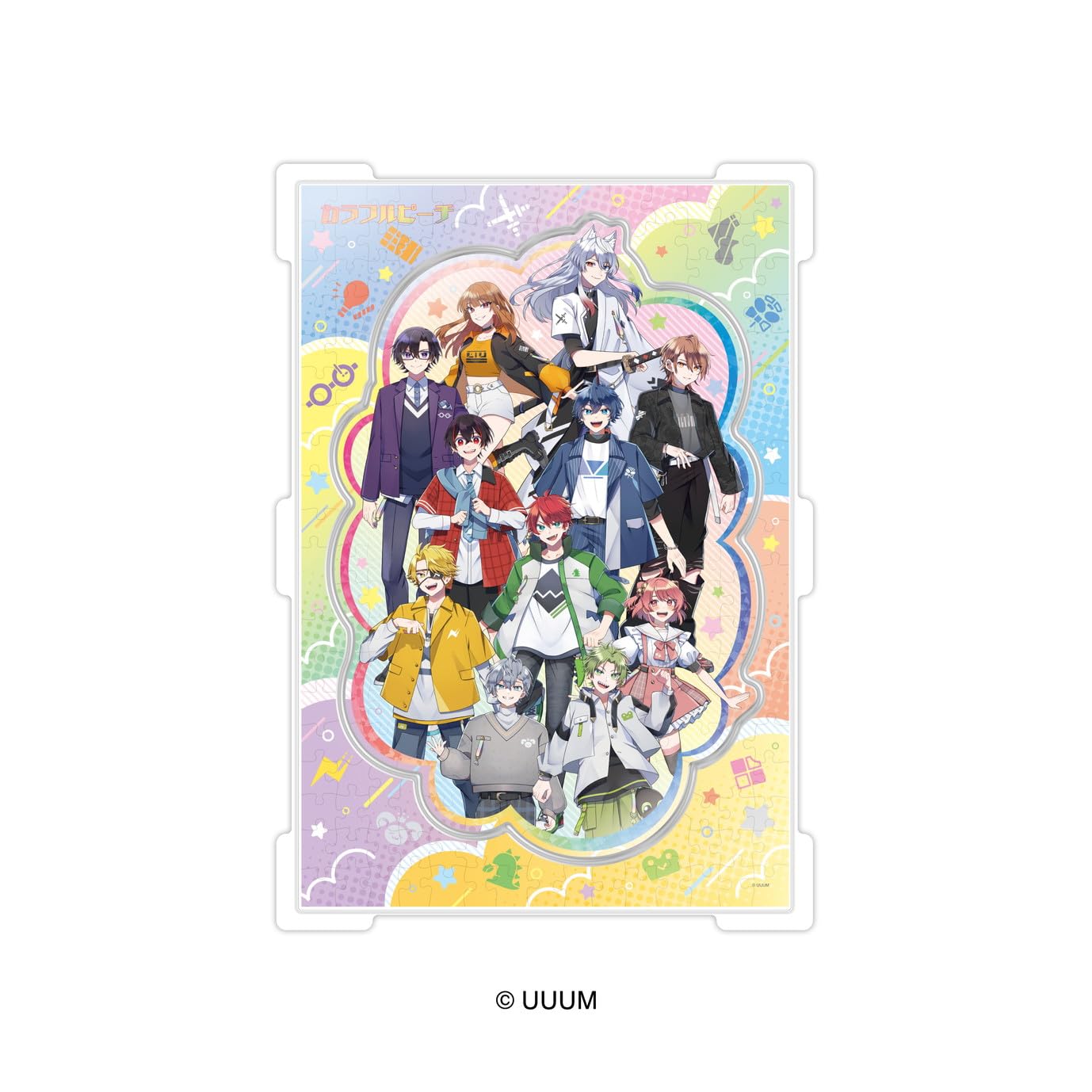 Ensky Colorful Peach Capsule Jigsaw Puzzle Colorful Peach H400 x W280 x D15mm Paper CC-JG14 Approx.