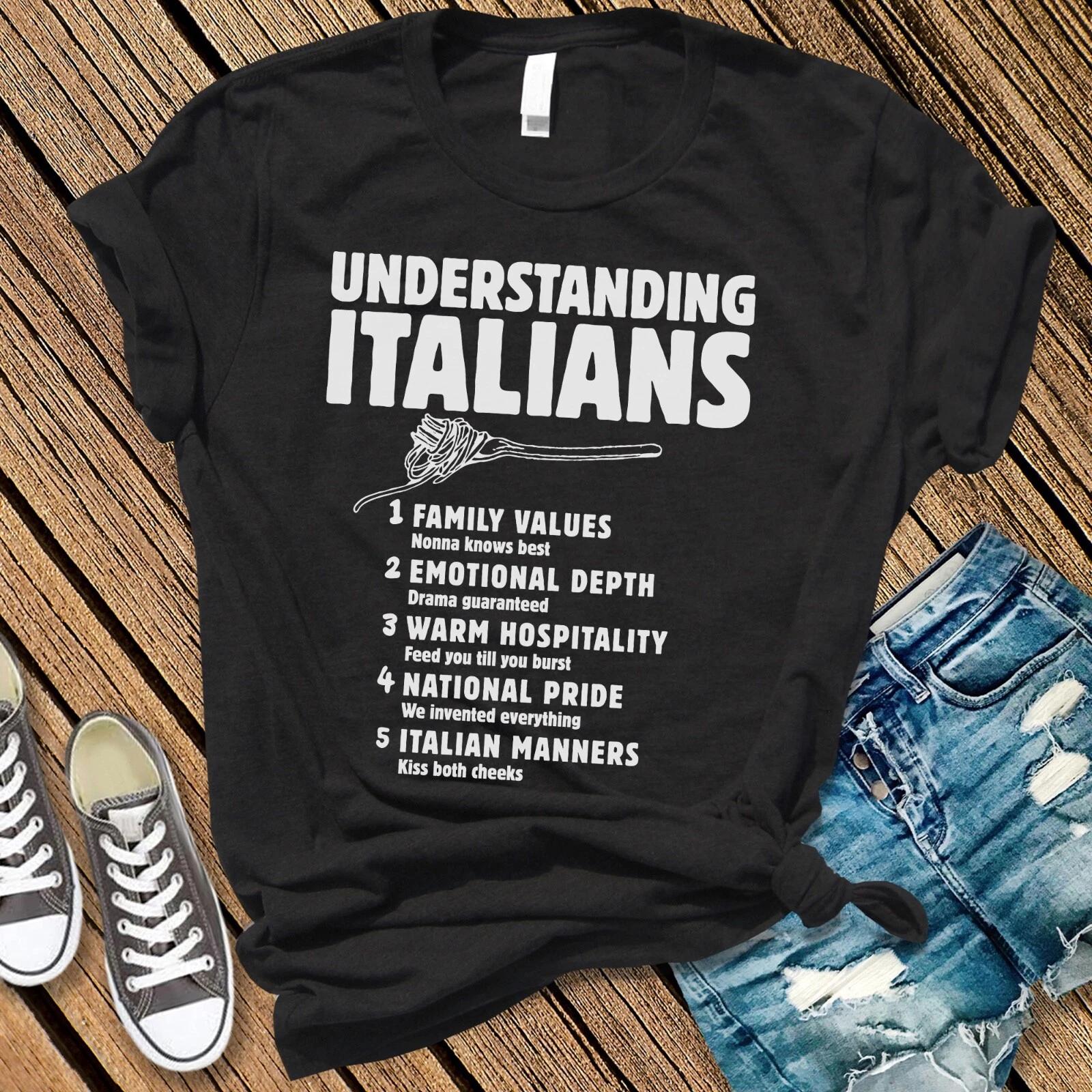 Understanding Italians Shirt, Gift for Italian, Funny Italian Shirt S