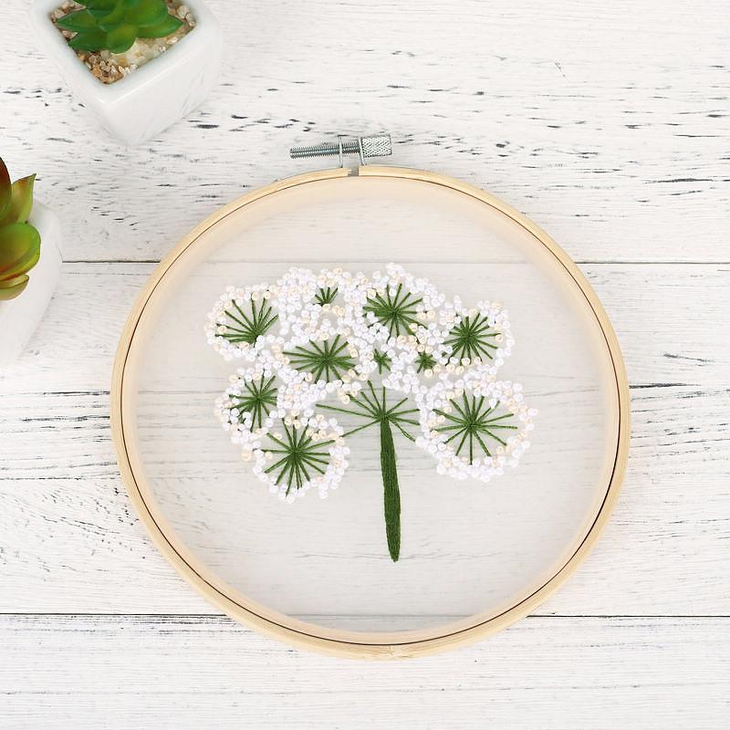 Feiyang Transparent Yarn Embroidery Diy Handmade Embroidery Material Package, Needle And Thread Set