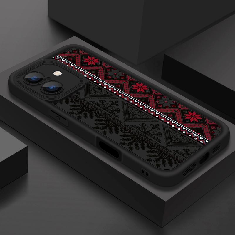 

Матовый чехол с комплексным узором для iPhone 16 Pro 15 Pro Max 14 13 12 11 XR 8, противоударный, из мягкого силикона ТПУ, с защитой объектива iPhone 15