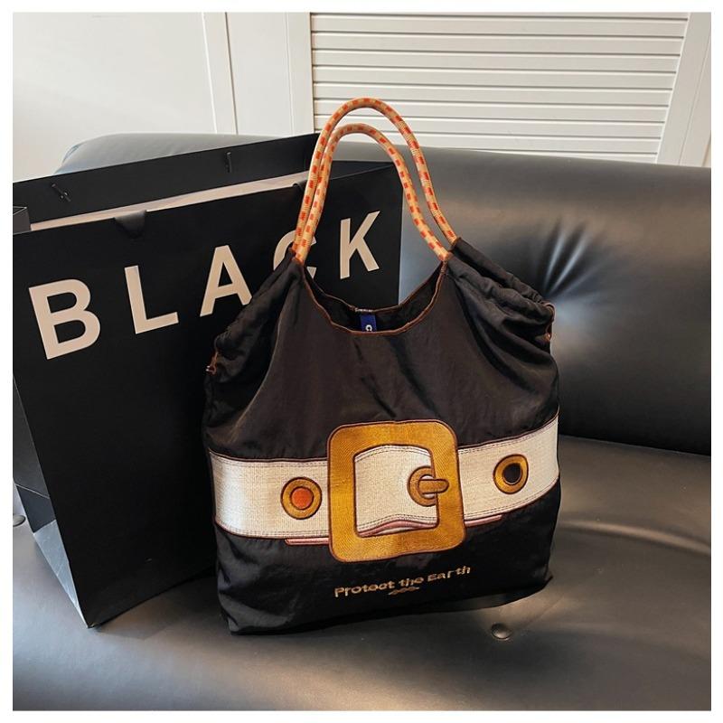 

Canvas bag women s large-capacity new casual versatile shoulder shopping bag simple commuter tote bag чёрный