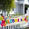 Welcome Home Banner - Welcome Back Decorations - 6 X 1.3ft - We Missed You Banner (White)