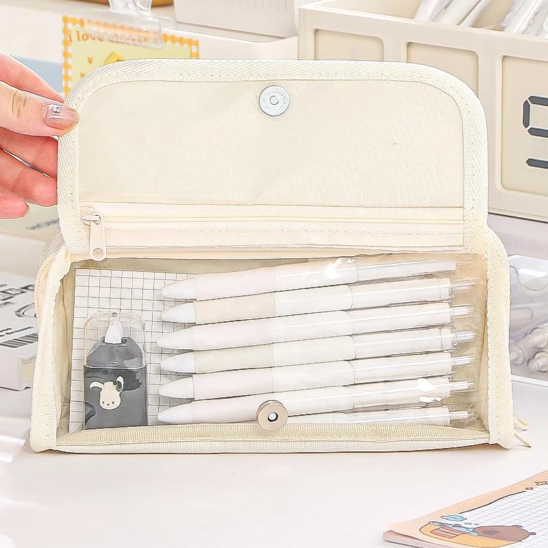 Pain Bag Pencil Case Large Capacity Student High Value Stationery Storage Box New Simple Pencil Case Storage Bag