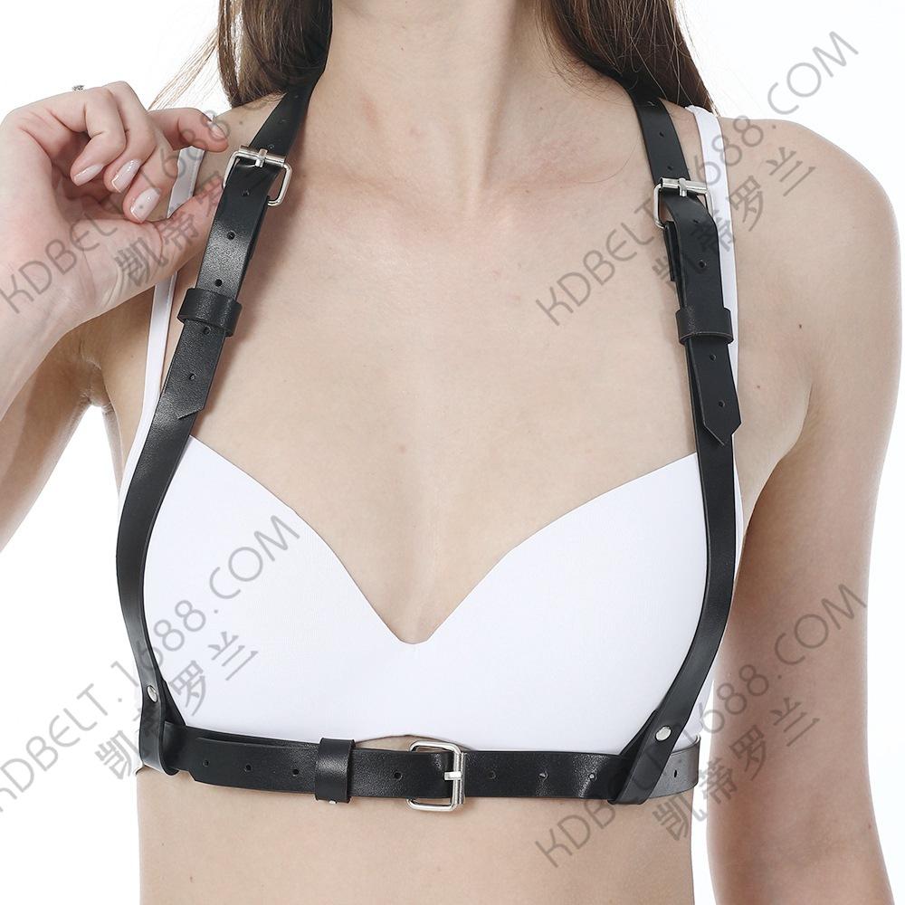 Sexy Boobs Body Strap Goth Shoulder Strap Harajuku Trend Bondage Belt Party Dress Strap Body Chain