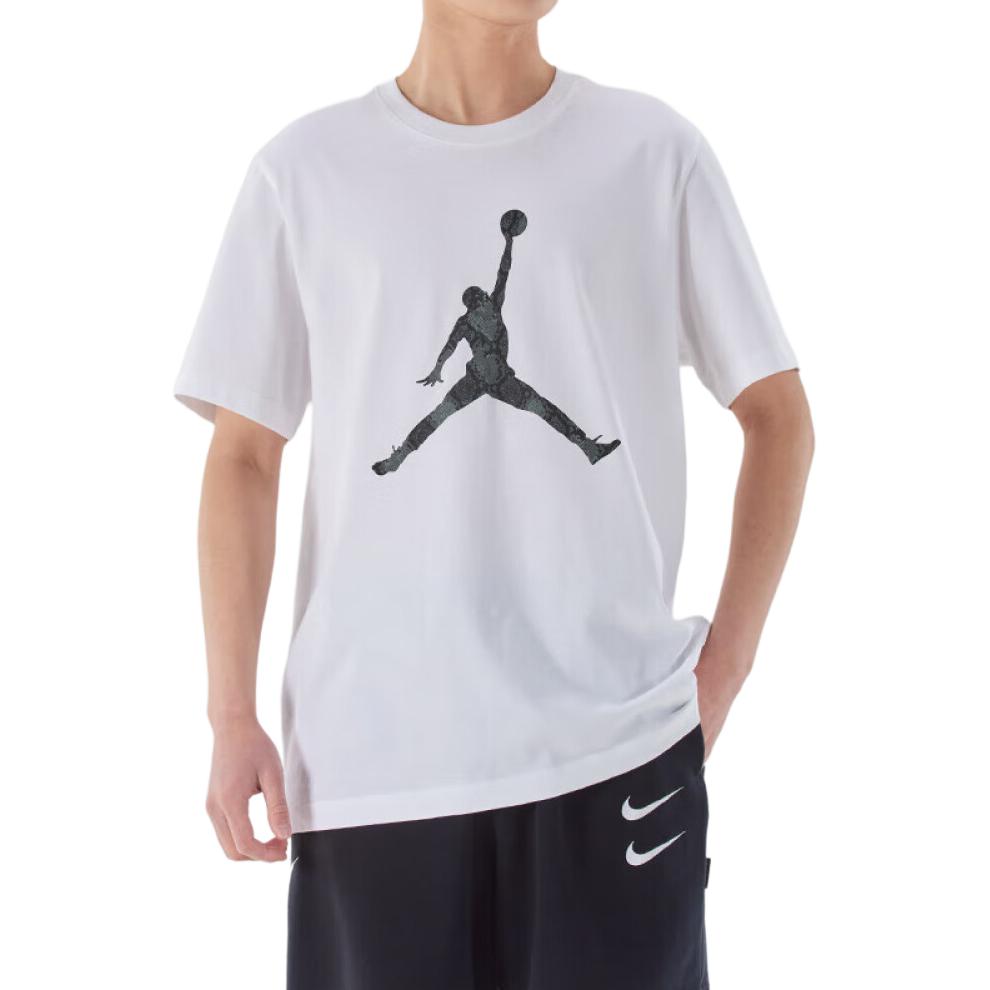 Jordan Dri-FIT Comfortable Breathable Stylish Short Sleeve T-Shirt Men Tops White HJ2863102