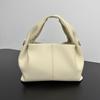 Haute couture first layer cowhide pleated cloud bag niche high-end handbag oblique span shoulder bag women's 2025 new