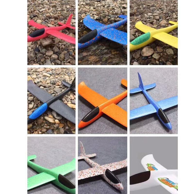 Camouflage Foam Stunt Airplane with Lights & Luminous Nose - Customizable Logo for Kids