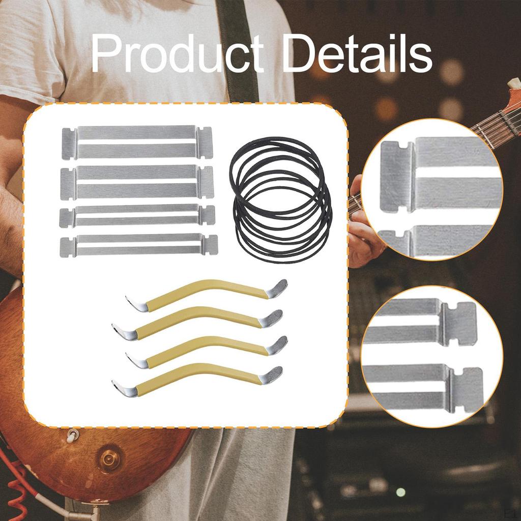 Fingerboard Guards Rubber Coated String Spreaders for Guitar Stringed Instruments Care Tool