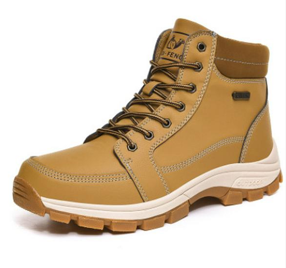 2024 Autumn/Winter Large Size Martin Boots - High Top, Casual Cotton Hiking & Workwear Shoes