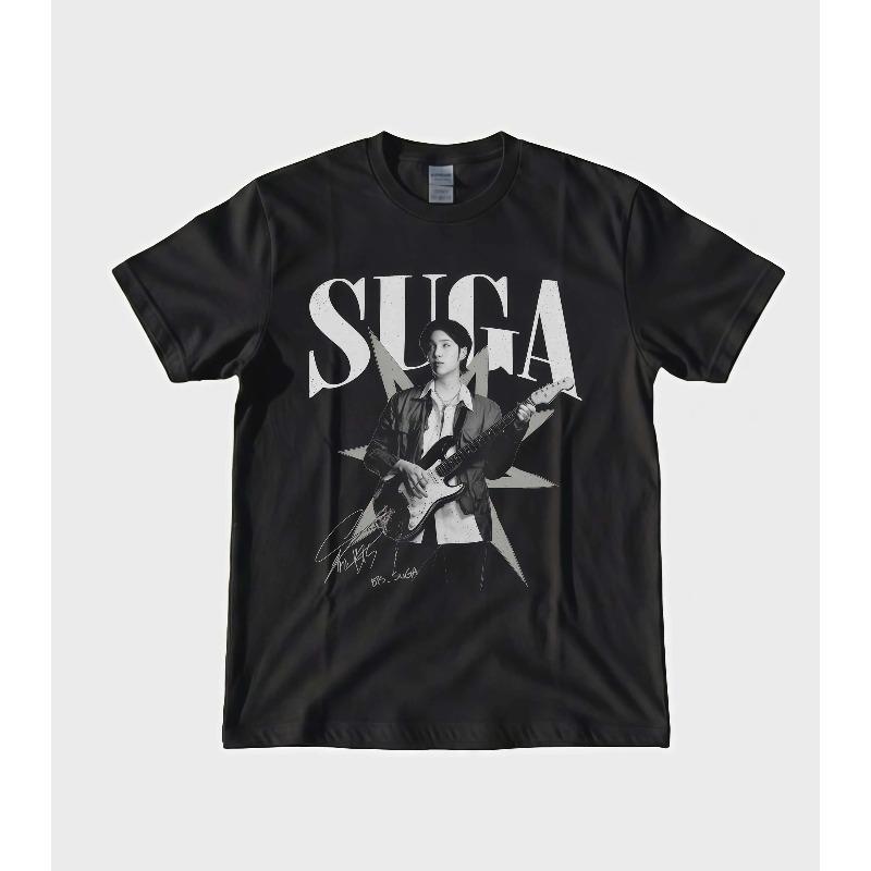 Vintage BTS Shirt Retro Kpop Bangtan Members Tee Gift for ARMY 2026 Summer Men Women Fashion Cotton Y2K Oversized T-shirt