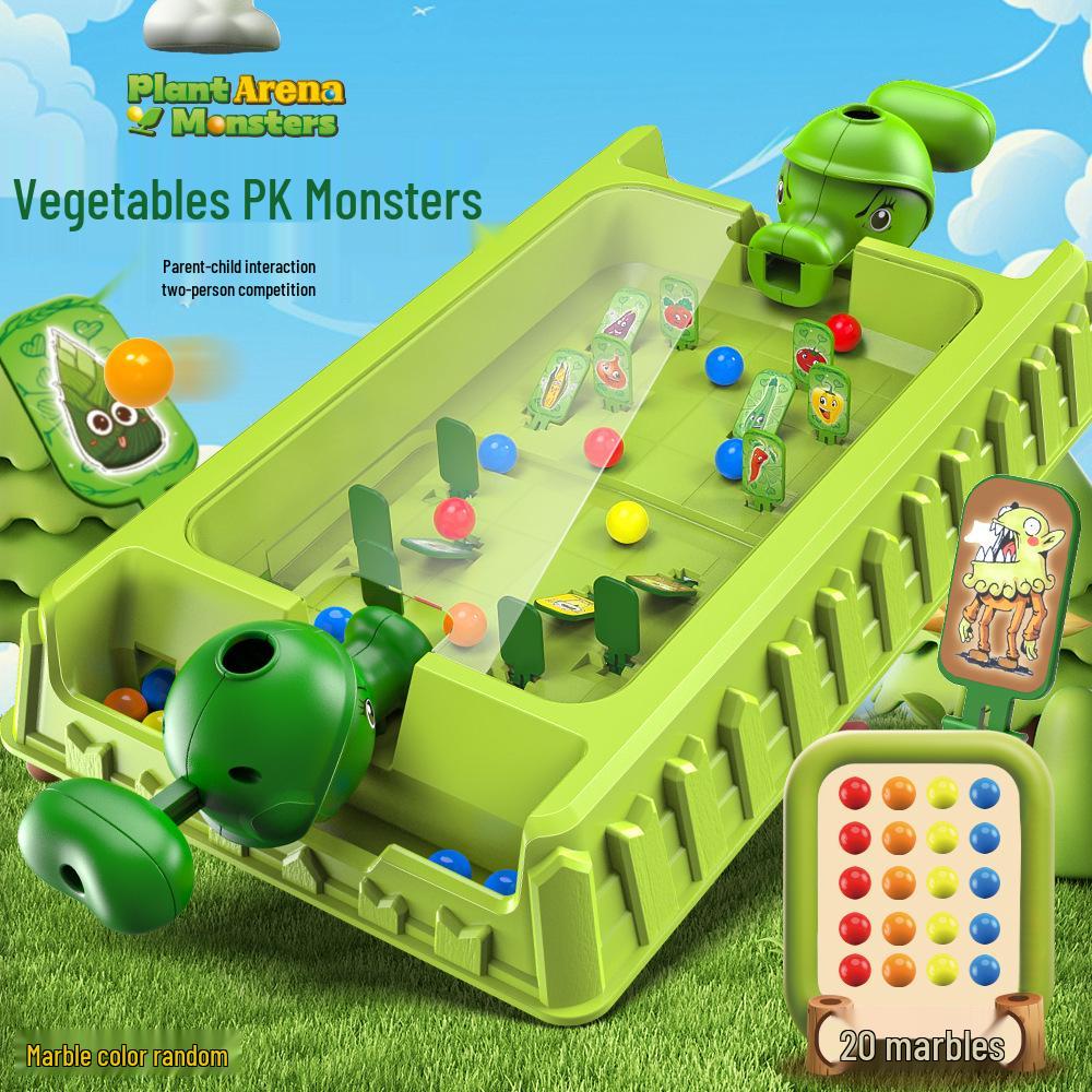 Cross-Border Battle Catapult: Parent-Child Two-Player Pinball Shooting Game for Kids