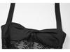 2026 Spring/Summer Women's Sexy Backless Lace Patchwork Halter Dress
