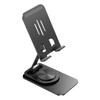 Phone Holder 360 Degrees Rotation Height Adjustable Foldable Portable Metal Desk Phone Dock Holder for