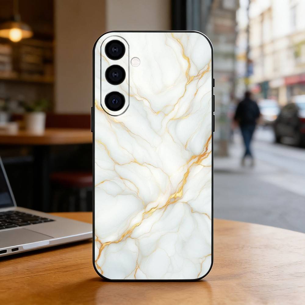 Marble Pattern Phone Case For Samsung Galaxy A73,A72,A71,A70,A53,A52,A51,Soft Silicone Black Cover