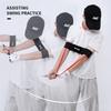 Black Golf Swing Training Aid Corrective Armband Belt for Outdoor Practice Exercises