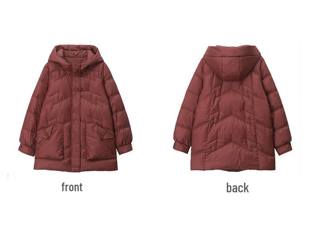 Women's Winter Plus Size Cotton Coat - Fashionable, Thick, and Age-Reducing for Middle-aged and Elderly