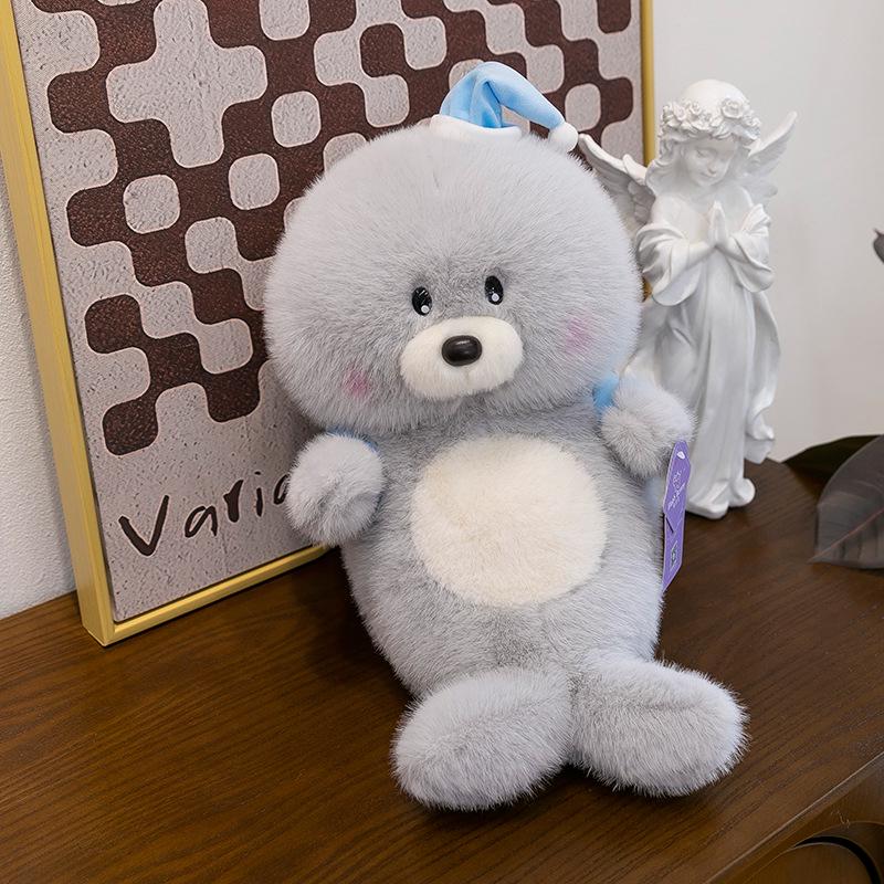 Adorable Sea Lion Plush Backpack - Cartoon Doll Sleeping Pillow for Kids and Girls
