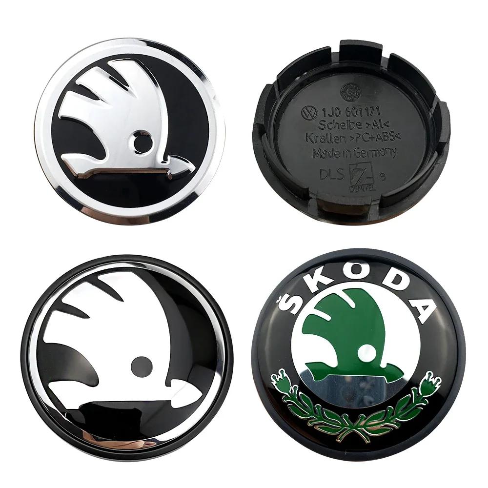 Vdrhn8 for Skoda 4pcs 55mm 65mm Car Wheel Rims Center Cover Hub Cap Emblem Fabia Octavia Kodiaq Superb Karoq Fabia A5 A7 VRS VII Yeti
