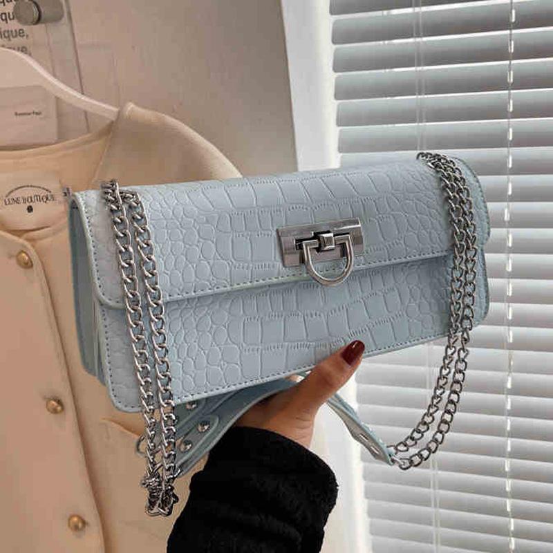 French Pink Shoulder Bag for Women Versatile Chain Underarm Bags 2026 New Spring Texture Ste Pattern Crossbody Bag Trend