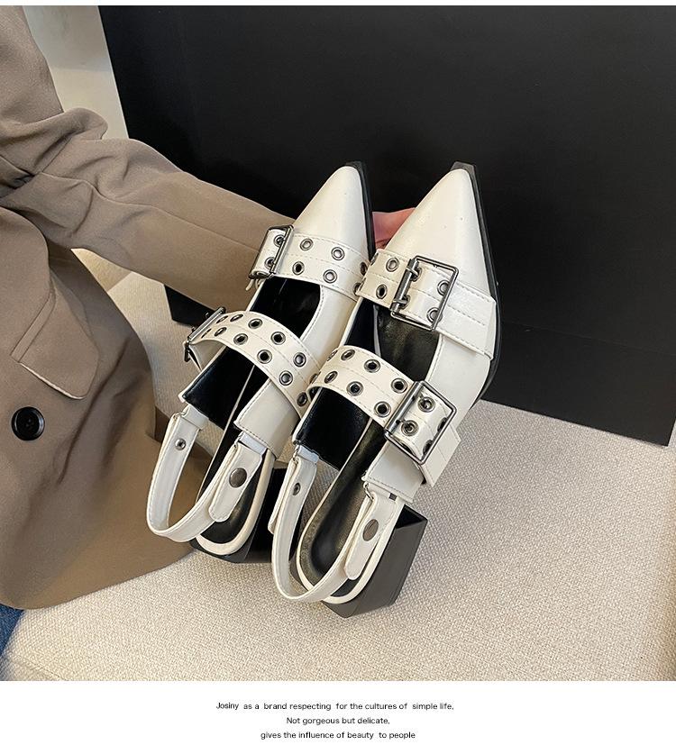 

2024 весна и осень новые туфли на высоком каблуке французские туфли с закрытым носком сандалии сказочные туфли нишевый темперамент остроносые одинарные туфли 43 бежевый