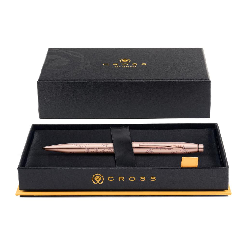 Cross Century II Rose Gold Premium Gift Boxed Premium Ballpoint Medium Perfect Gift for Day or Promotion Oil-Based Pen, Nib, Father's