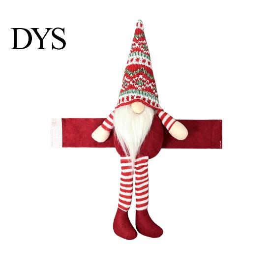 Plush Curtain Holders Christmas Gnome Buckle, Scandinavian Santa Doll Tiebacks, Window Decorations Faceless Dwarf Holdback Fastener for Holiday