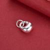 S925 Sterling Silver Small Chubby Ball Charm Necklace & DIY Bracelet Accessory