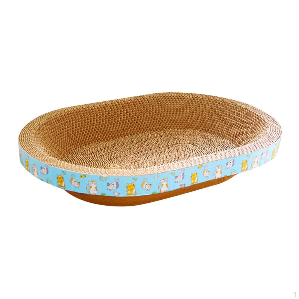 Cardboard Cat Scratcher Bed Scratch Pad Nest Furniture Protector Bowl Sanding Claw Well Scratching