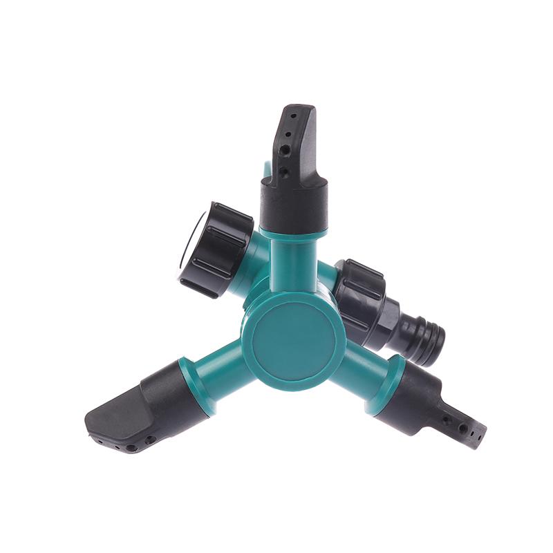 Garden Sprinkler Ground Inserted Rotating Lawn Sprinkler For Yard 360-Degree Automatic Rotating Three-Fork Irrigation Sprinkler