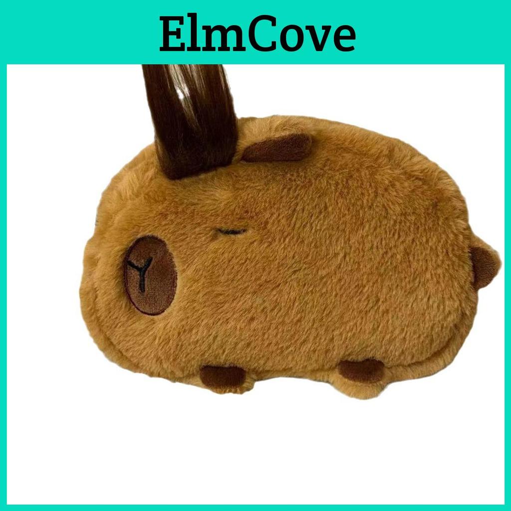 Plush Capybara Pencil Case With Large Capacity For Kids And Students
