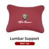 BBDK7 Leather Car Seat Neck and Back Pillow Breathable Accessories For Alfa Romeo 159 Giulietta Giulia 147 Mito 156 166 GT