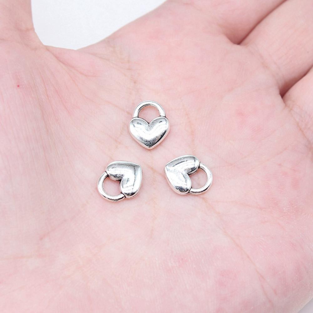 Charms Peach Heart Love Pendants Wedding Jewelry Findings QC094