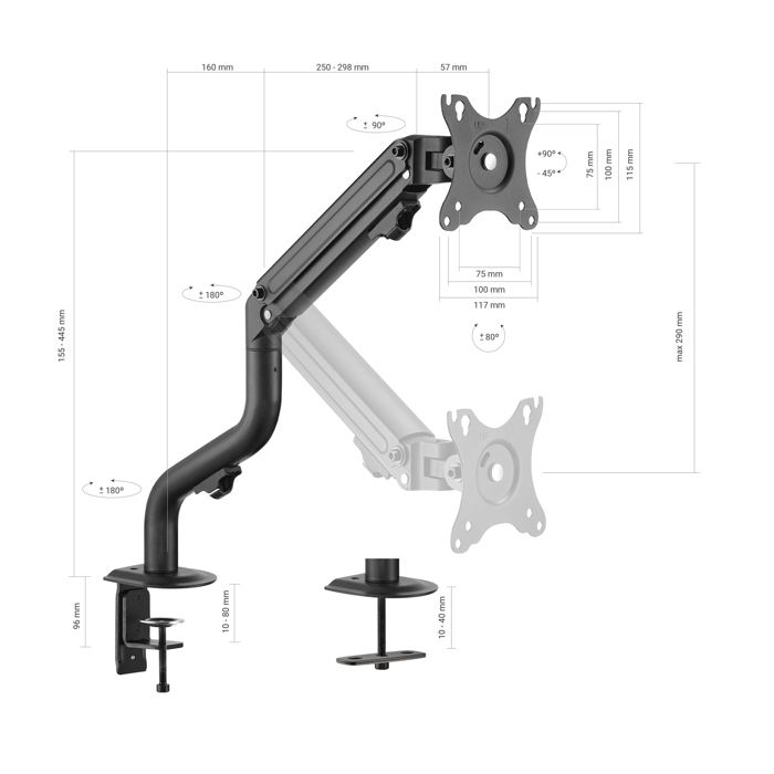 Fixation Tv - Support Tv - Support Mural Pour Tv Aisens - DT32TSR-139