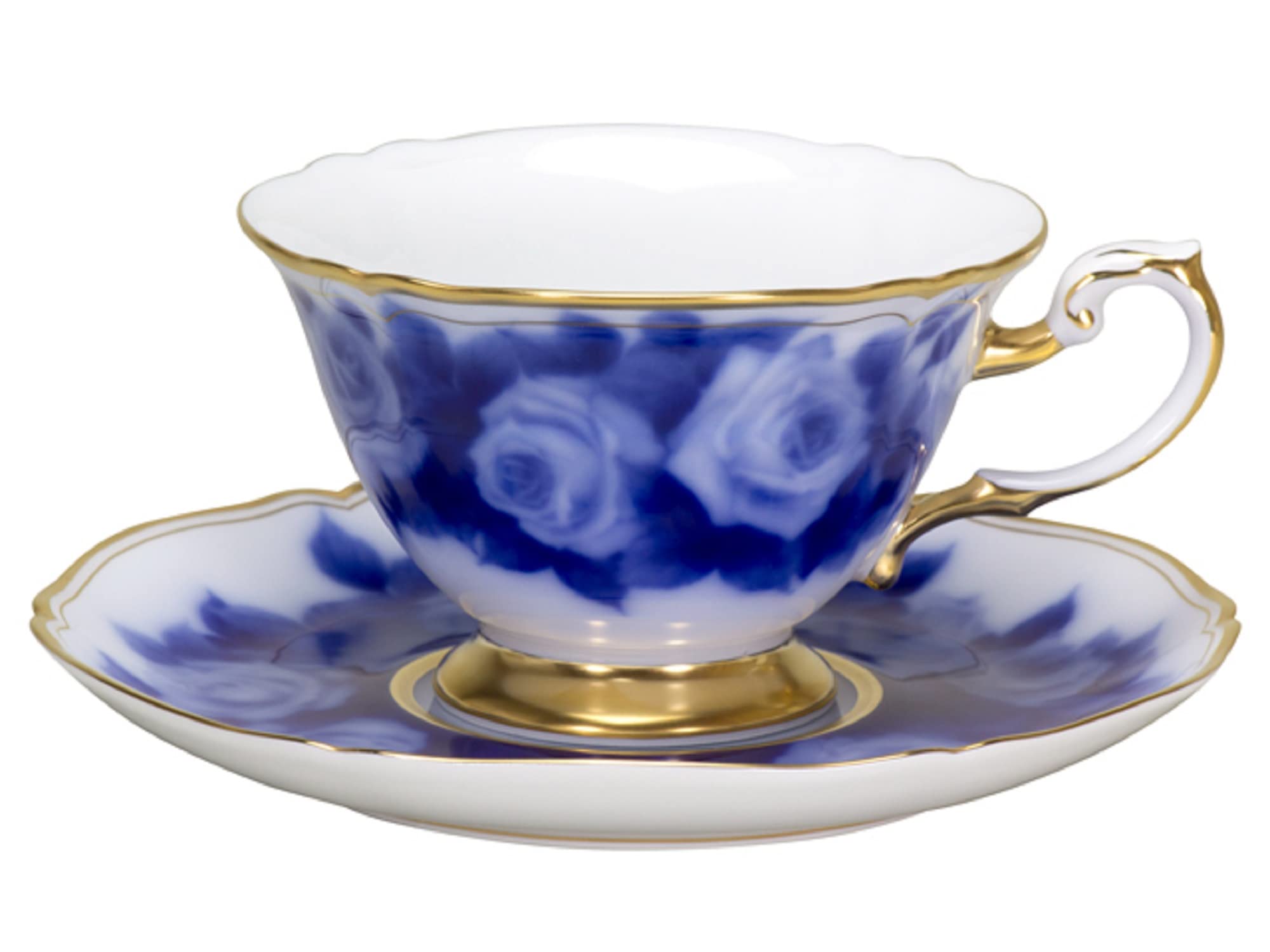 

Okura Art Pottery Rose Cup Collection 5th La France Cup & Saucer for Coffee and Tea, Made in Japan, 70C/A783-5